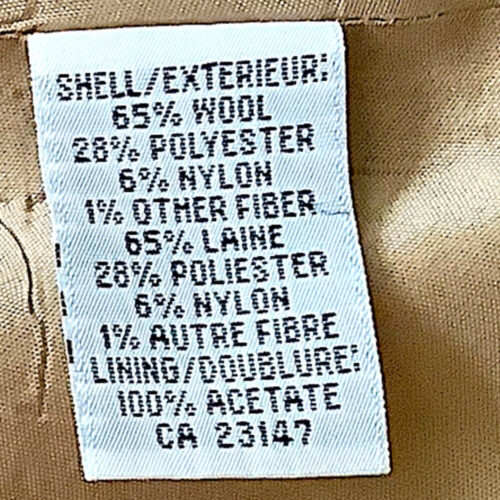 Talbots Woman beige plaid Sleeveless Dress Size 14W, Wool, lined, side zip - Picture 12 of 14